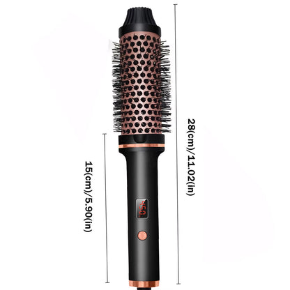 450F Thermal Brush Hot Comb Heated Hair Brush Hair Curler and Straightening Brush with Negative Iron for Women Gift