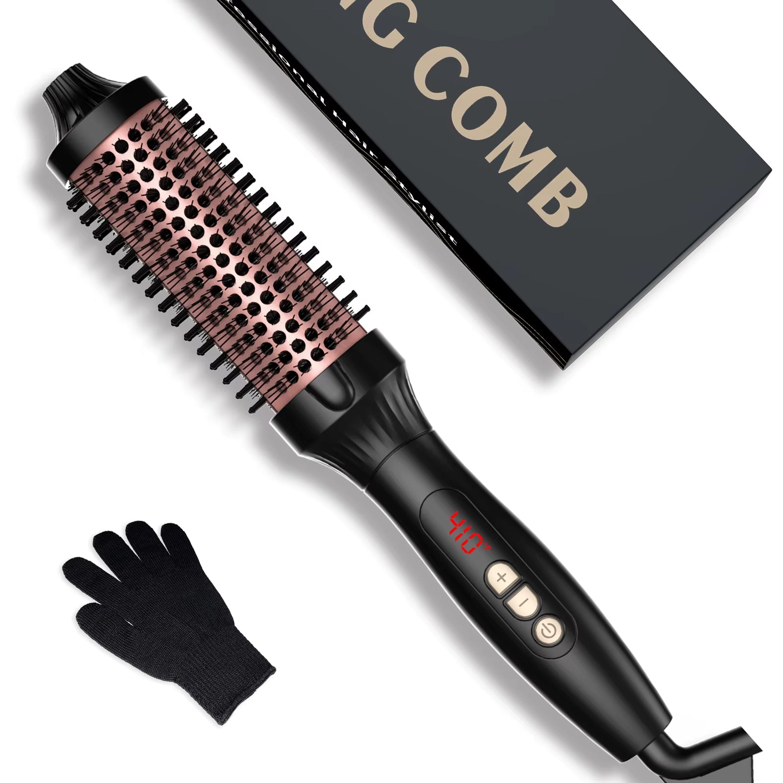 Thermal Brush One-Step Hot Air Brush&Volumizer Hair Curler Straightener Hair Styling Brush Professional Curling Iron Heated