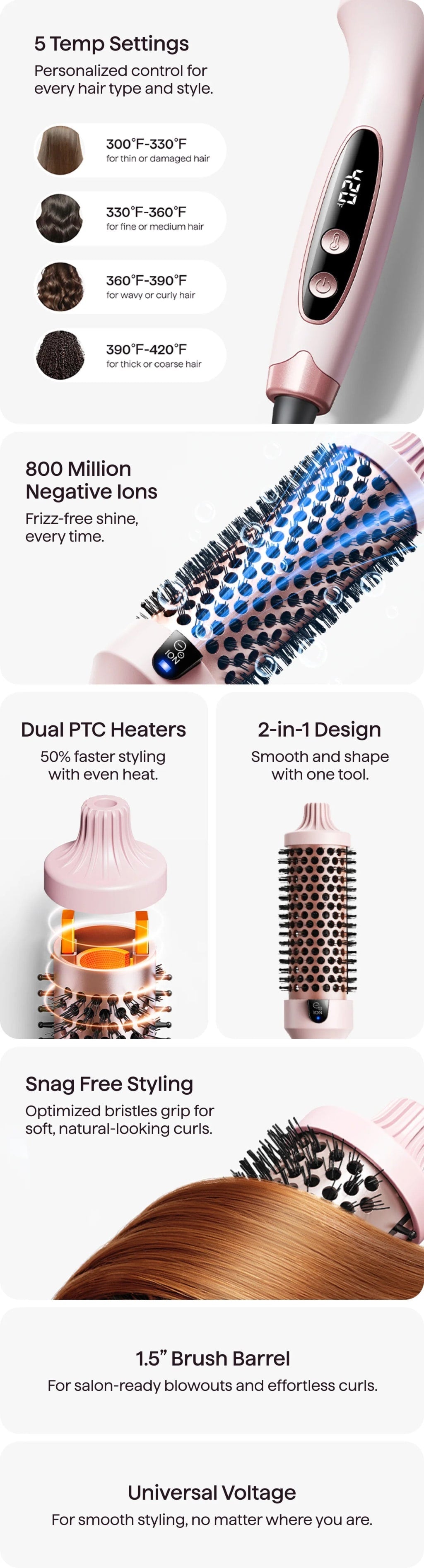 Thermal Blowout Brush & 2 Free Gifts !!